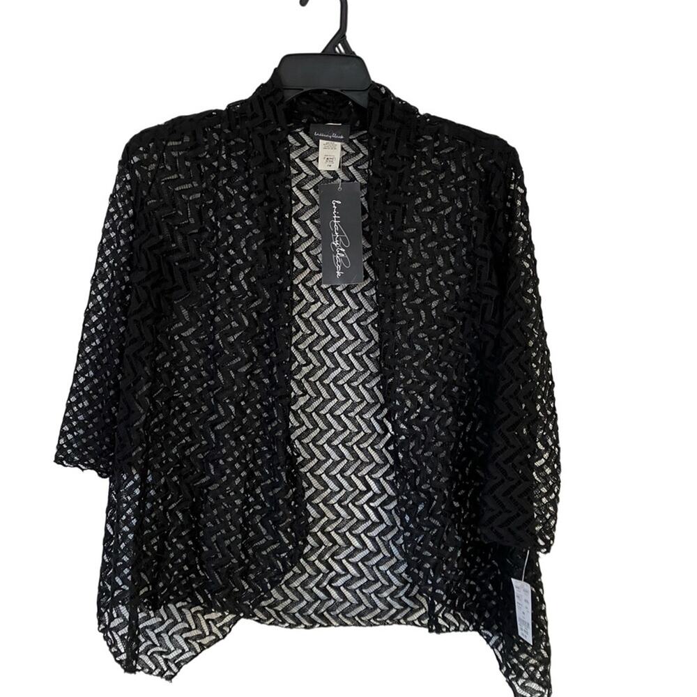 Brittany Black Black 3/4 Sleeve Asymmetrical Relaxed Blouse